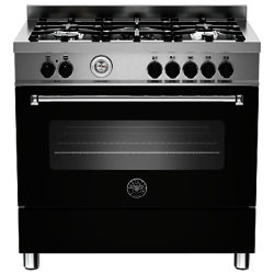 Bertazzoni MAS905MFES Dual Fuel Single Range Cooker Matt Black